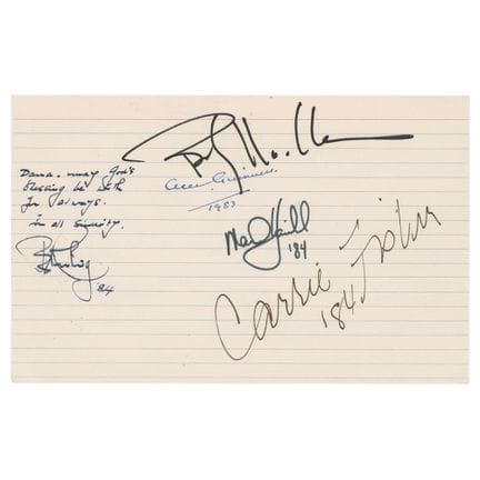Star Wars (5) Signatures with Carrie Fisher, Mark 