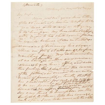 Andrew Jackson Autograph Letter Signed as Presiden