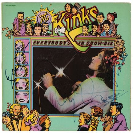 Album autografato dei Kinks - "Everybody's In Show