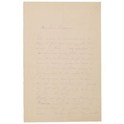 Paul Gauguin Autograph Letter Signed to Camille Pi
