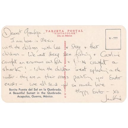 Lettre autographe signée de Jacqueline Kennedy adr