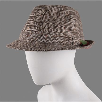 Chapeau en tweed irlandais du Donegal ayant appart