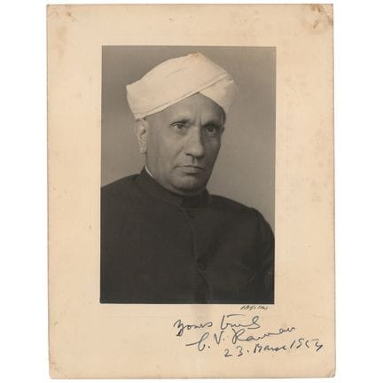 C. V. Raman Fotografia firmata
Fisico indiano (188