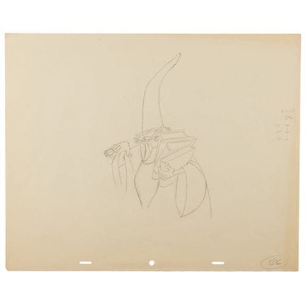 Disegno di produzione di Merlino tratto da *La spa