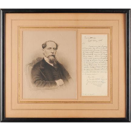 Lettera autografa firmata di Charles Dickens
ALS, 