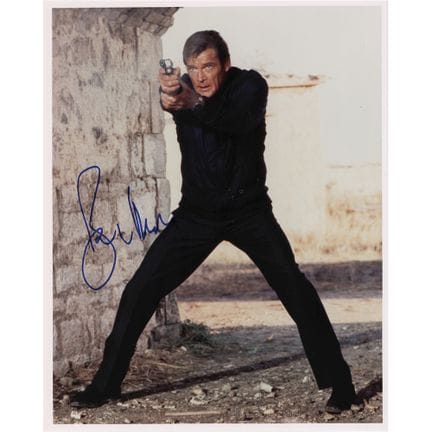 Photographie dédicacée de Roger Moore
Photographie
