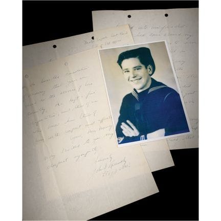 Lettre autographe signée de John F. Kennedy, datée
