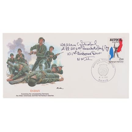 Wallace Strobel Signed Commemorative D-Day Cover
U