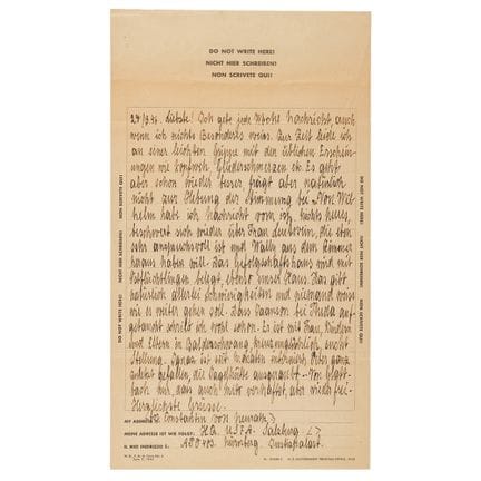 Signierter Autogrammbrief von Konstantin von Neura