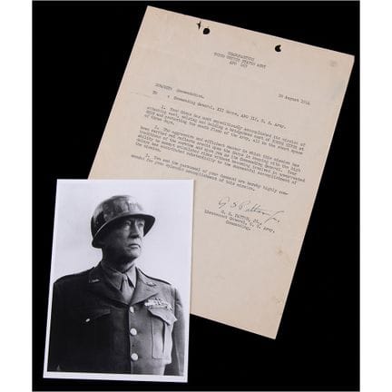 George S. Patton War-Dated Typed Letter Signed to 