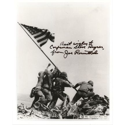 Iwo Jima: Joe Rosenthal Signed Photograph
Modern g