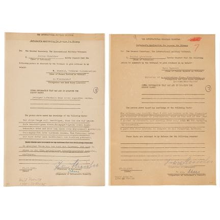 Julius Streicher (2) In Nürnberg unterzeichnete Do