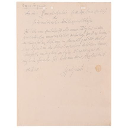 Arthur Seyss-Inquart (2) Signierte Autographenbrie