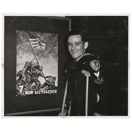Iwo Jima: John H. Bradley Signed Photograph
Vintag