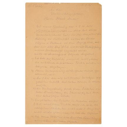Wilhelm Keitel: Autographes Manuskript, unterzeich