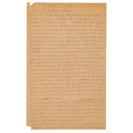 Hjalmar Schacht: Autographes Manuskript, signiert 