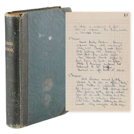 World War II Naval Diary - Recording News of the A