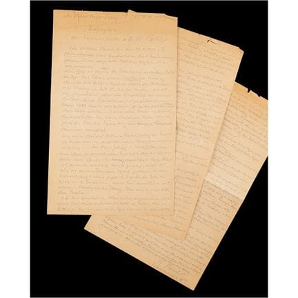 Wilhelm Keitel: Autographes Manuskript, unterzeich