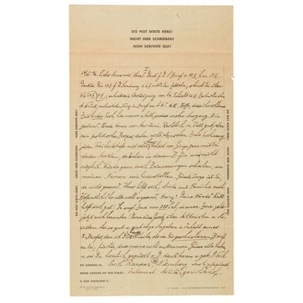Signierter Autogrammbrief von Erich Raeder aus dem