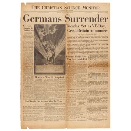 Victory in Europe Day: Christian Science Monitor N