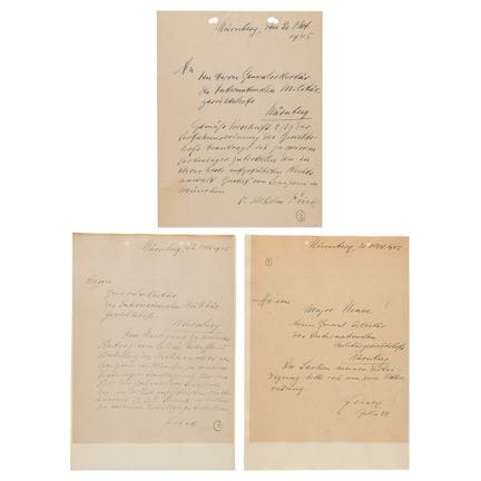 Wilhelm Frick (3) Signierte Autographenbriefe aus 