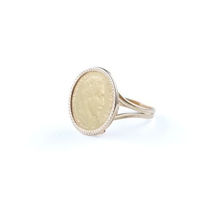Ring aus 18 Karat Gelbgold (750 Tausendstel) mit e