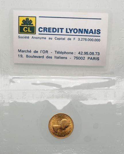 ENGLAND. 
1 x Gold-Sovereign „Elisabeth“ (Jugendau
