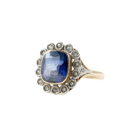 Zweifarbiger Ring aus 18-karätigem Gold (750 Tause