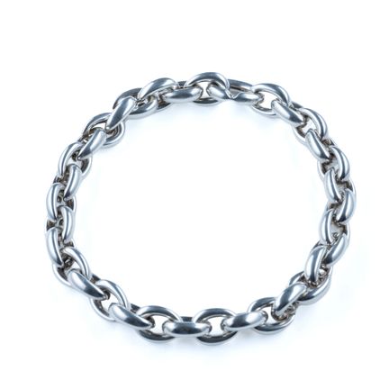 HERMES. 
"Acrobate" necklace in 925 sterling silve