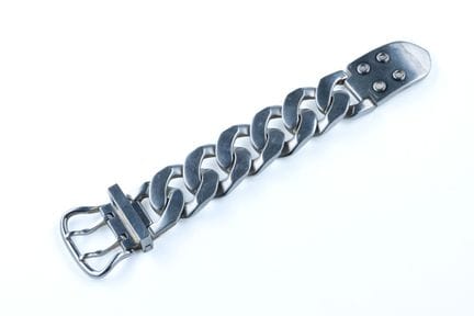HERMES. 
"Boucle sellier" bracelet, large size, in
