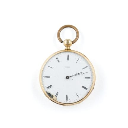 Taschenuhr aus 18 Karat Gelbgold (750 Tausendstel)