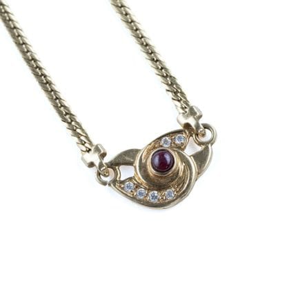 Halskette aus 18 Karat Gelbgold (750) mit englisch
