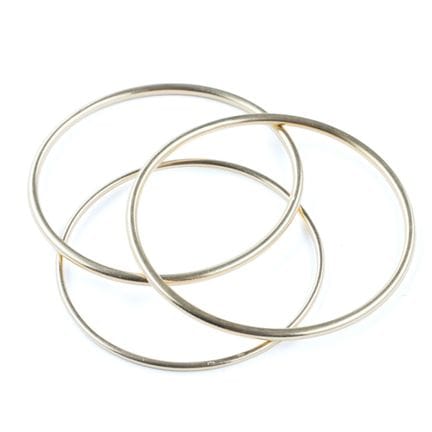 Set aus drei Ringen aus 18 Karat Gelbgold (750). 
