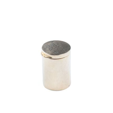 Porte-louis cylindrique uni  en or jaune 18k (750 