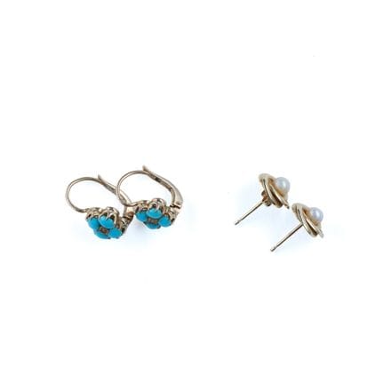 18k yellow gold (750) set consisting of:
- a pair 