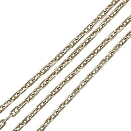 An 18k yellow gold (750) long necklace with a mari