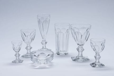 BACCARAT. 
"Harcourt" crystal serving set. It incl