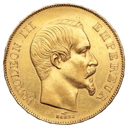 FRANKREICH. 
1 x 50-Franc-Goldmünze, Napoleon III.