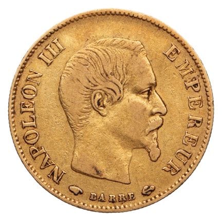 FRANKREICH. 
1 x 10-Franc-Goldmünze „Napoléon III“