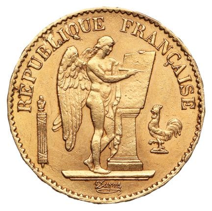 FRANKREICH. 
1 x 20-Franc-Goldmünze „Génie de la R