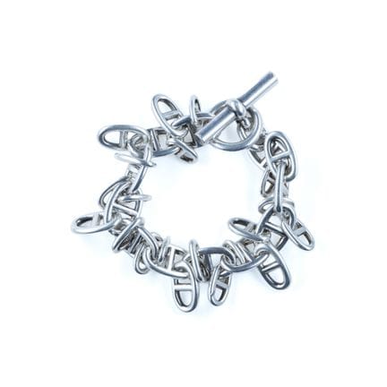 HERMES. 
"Tintamarre" bracelet in 925 sterling sil
