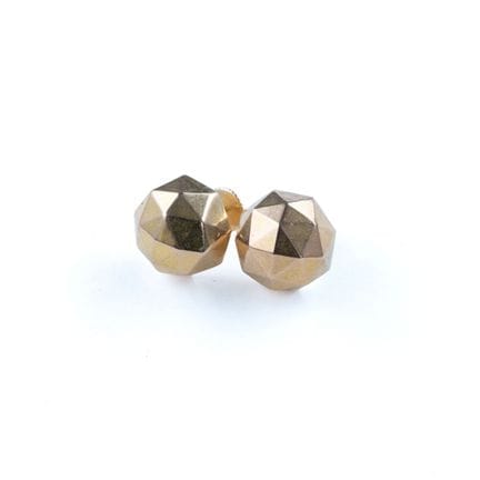 Ein Paar Ohrstecker aus 18 Karat Gelbgold (750 Tau