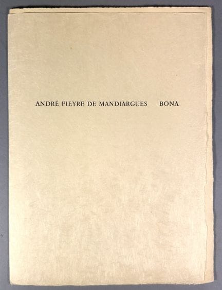 Jean Fautrier, Philippe Lepatre und Bona, „Paroles