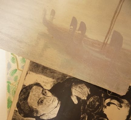 Un lot de gravures et divers  (mauvais état)