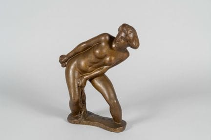 Marcel GILI (1914–1993) Woman Bathing. Bronze with