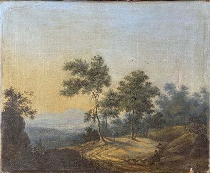 Attribué à Ludwig RICHTER (1803-1884)
Paysage cham