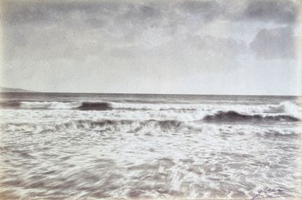 加斯帕德·罗曼·德·韦塞林 1812-1883
《浪涛研究》，约1883年。
摄影作品。蛋白印相，裱