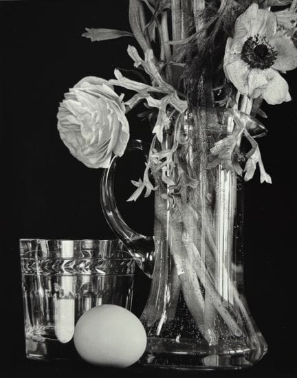 PHILIPPE BLACHE 1948-
Nature morte aux fleurs et œ