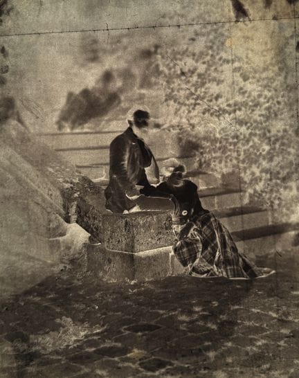 LOUIS ROBERT 1810–1882
Ein Paar posiert auf der Tr