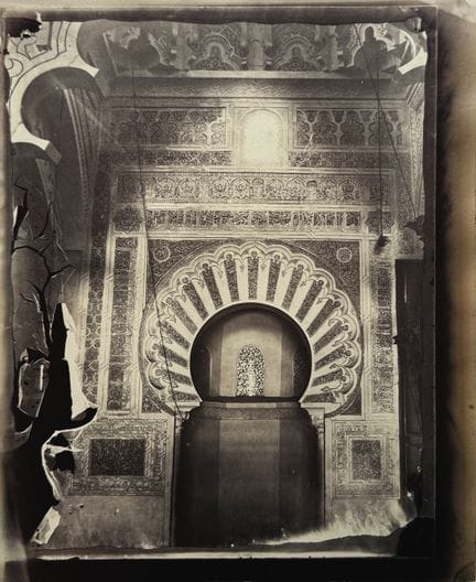 约瑟夫·奥古斯丁·佩德拉 1806-1879
西迪·埃尔-哈卢伊清真寺的宏伟门楼及贾马·埃尔-凯比尔